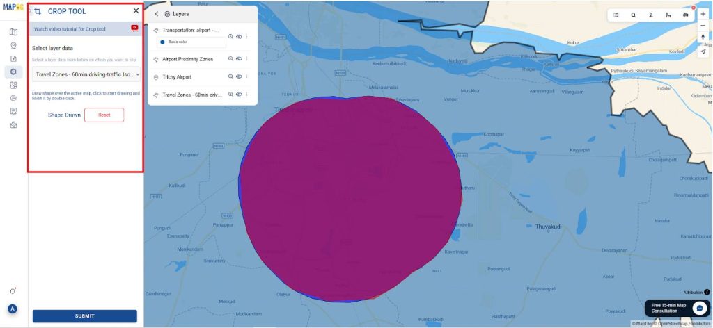Isochrone Tool: Map 60-Minute Reachable Areas