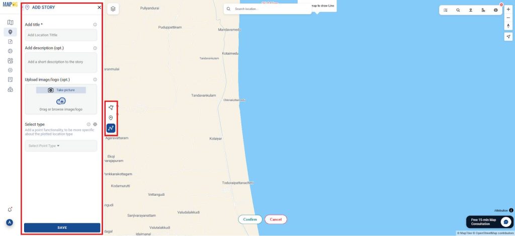 Digitize Coastal Line & Generate 5km Buffer Zone