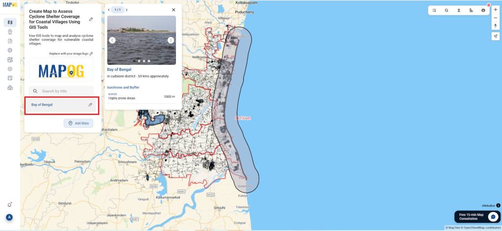 Digitize Coastal Line & Generate 5km Buffer Zone