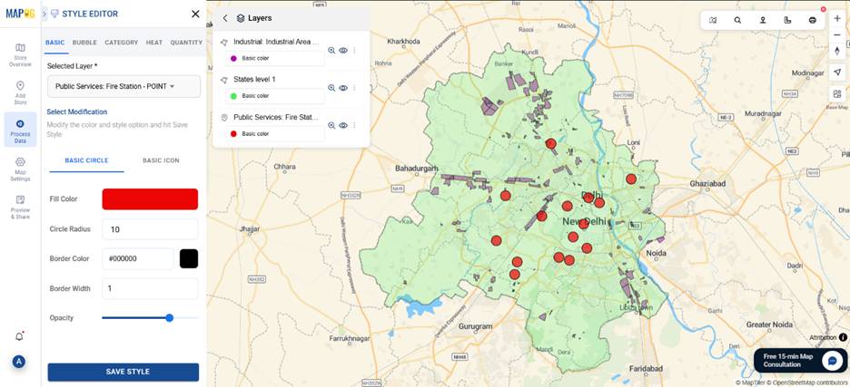 Fire Stations to Industrial Areas – GIS Map Analysis