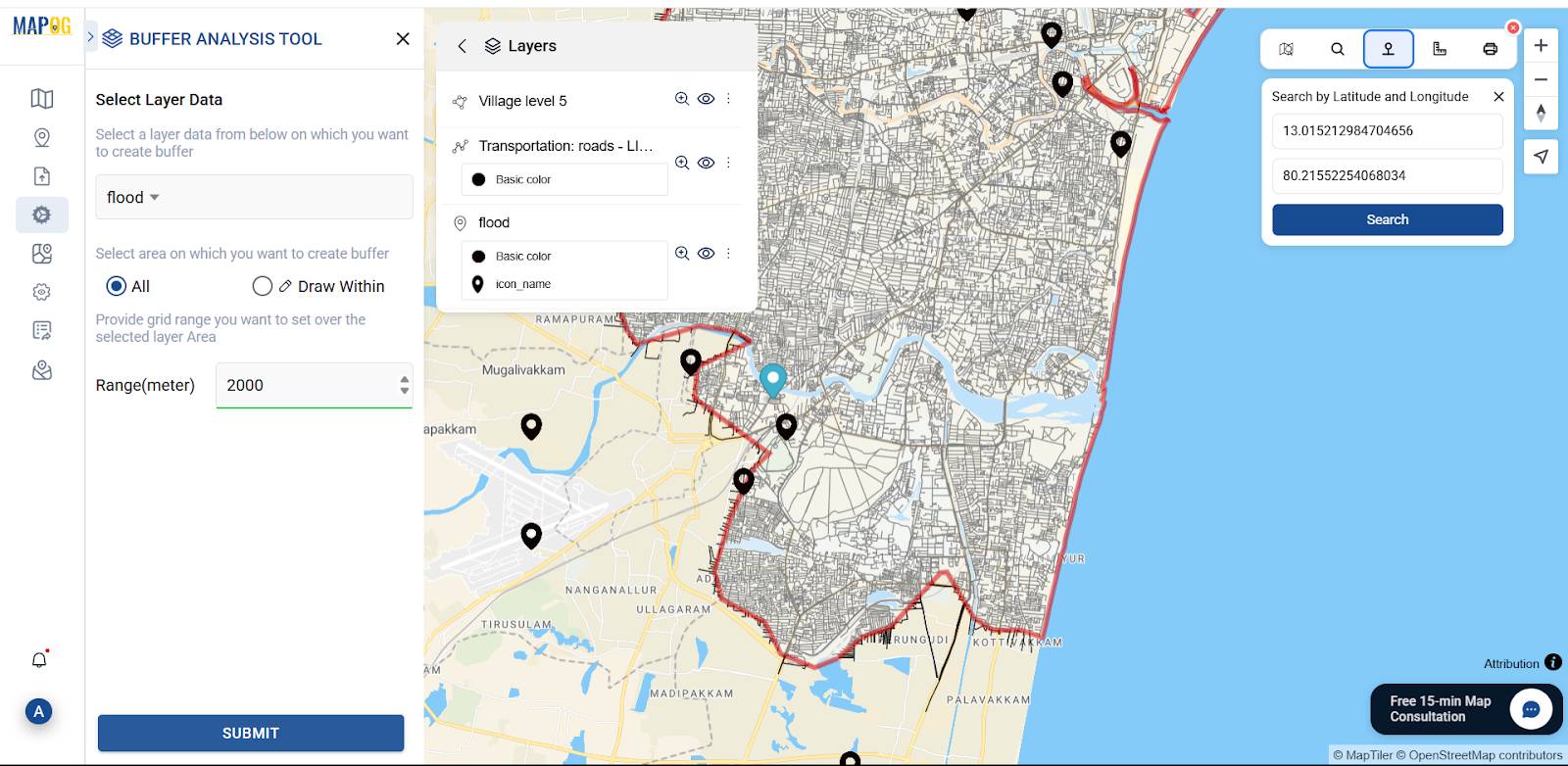 Urban Flood Hotspots Mapping