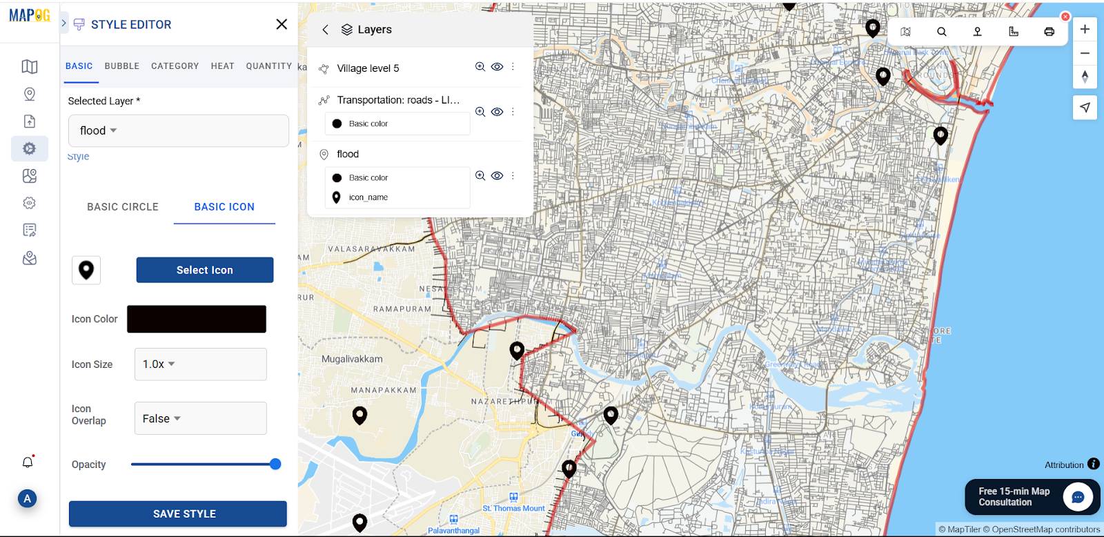 Urban Flood Hotspots Mapping