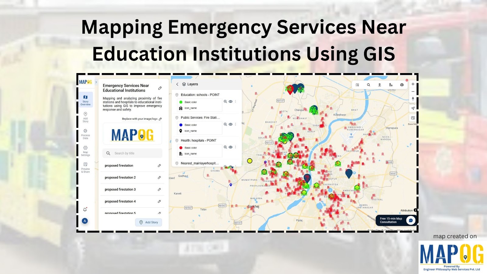 Mapping Emergency Services Near Education Institutions Using GIS