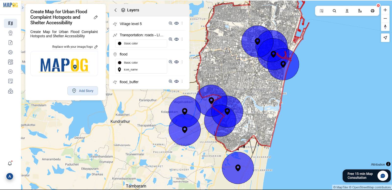 Urban Flood Hotspots Mapping