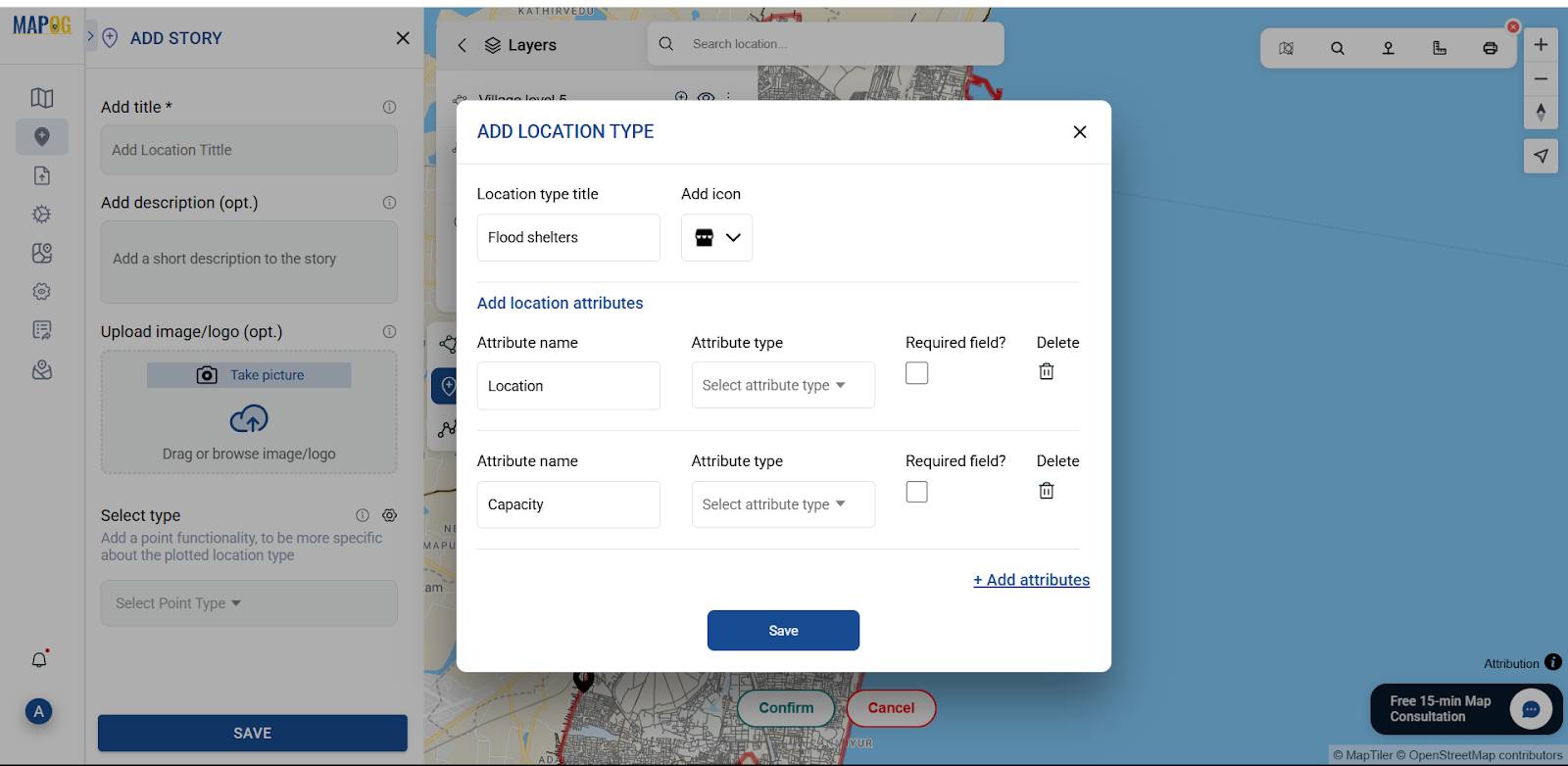 Adding location type