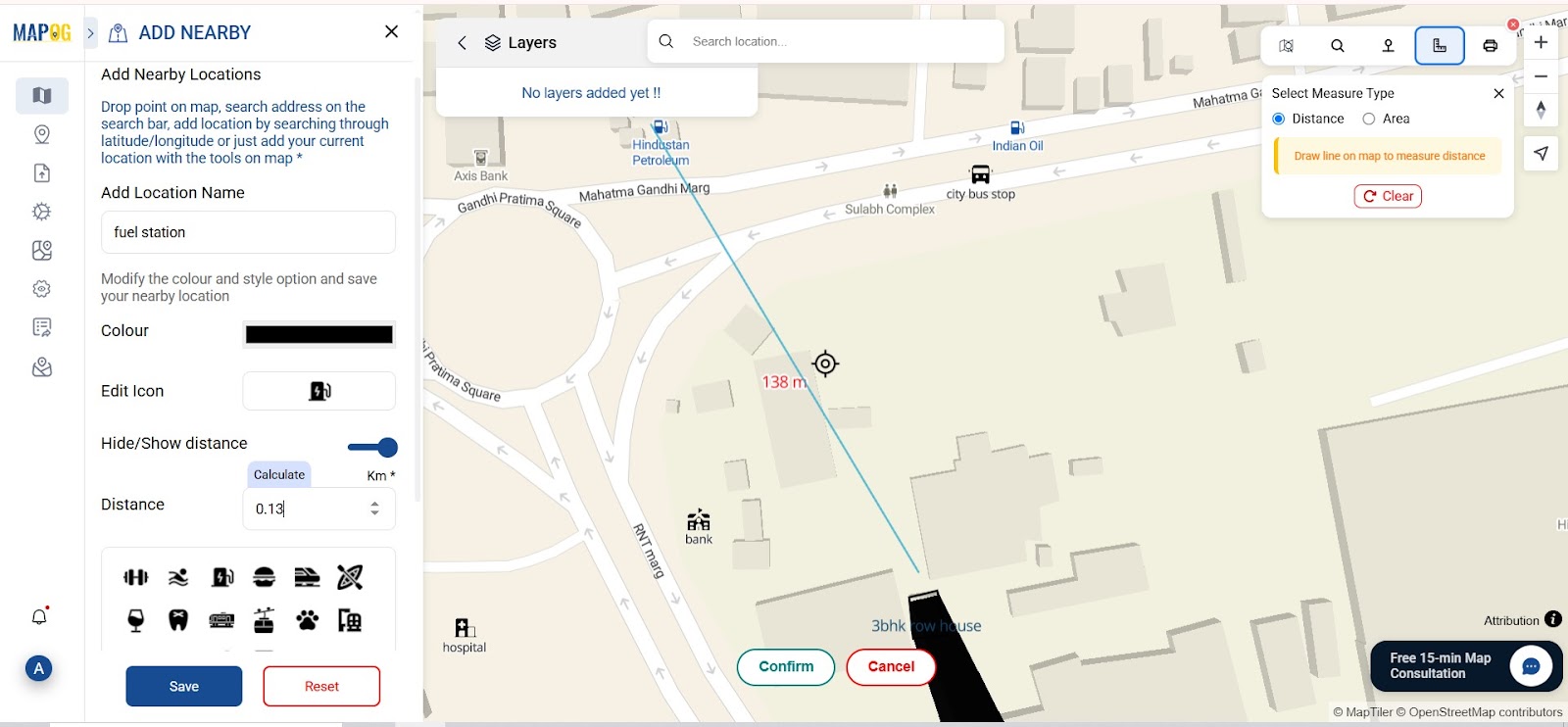 measure distance 