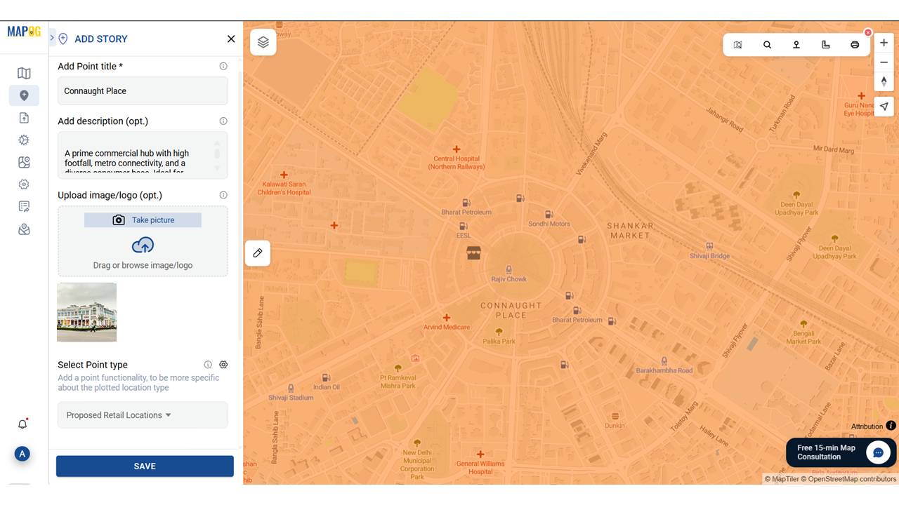 Creating proposed retail site locations