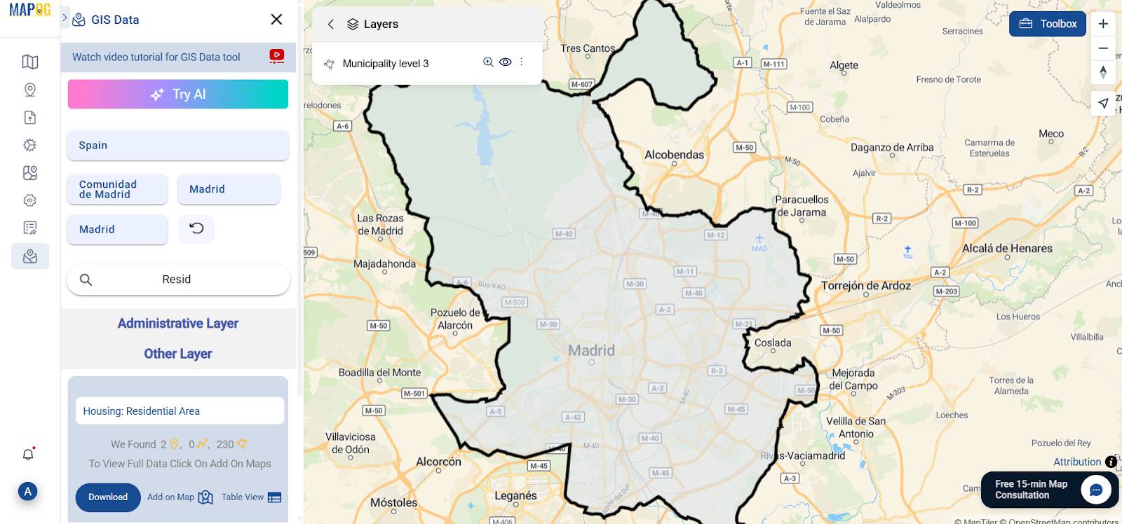 Upload GIS data - GIS Mapping Public Service