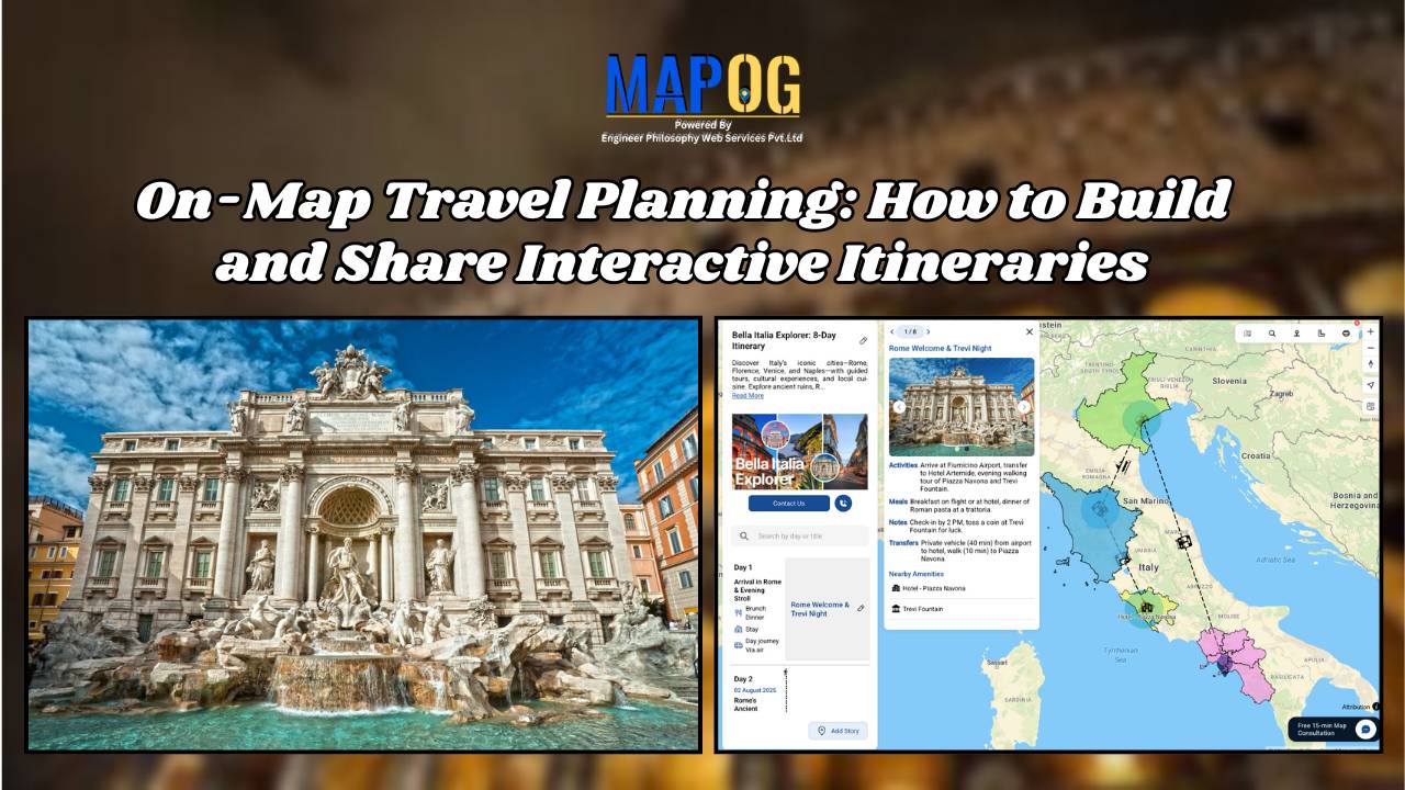 On-Map Travel Planning How to Build and Share Interactive Itineraries