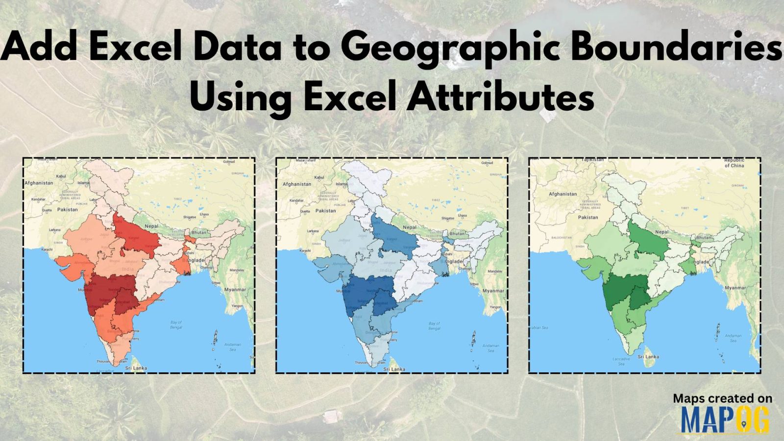 Add Excel Data to Geographic Boundaries