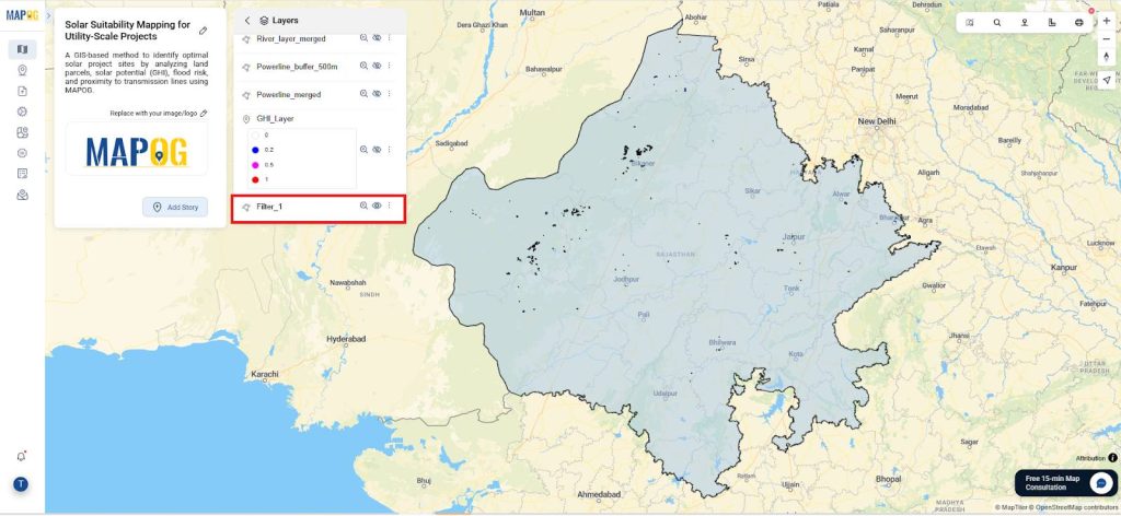 Mapping GHI using points 