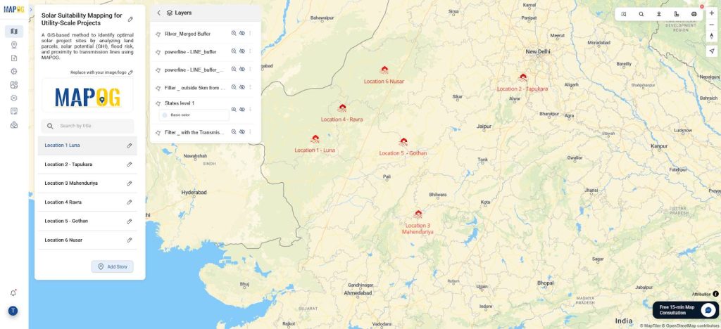 Solar Site Suitability Mapping for Utility-Scale Projects