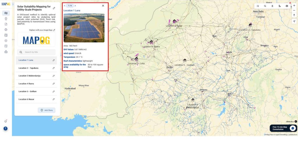 Solar Site Suitability Mapping for Utility-Scale Projects