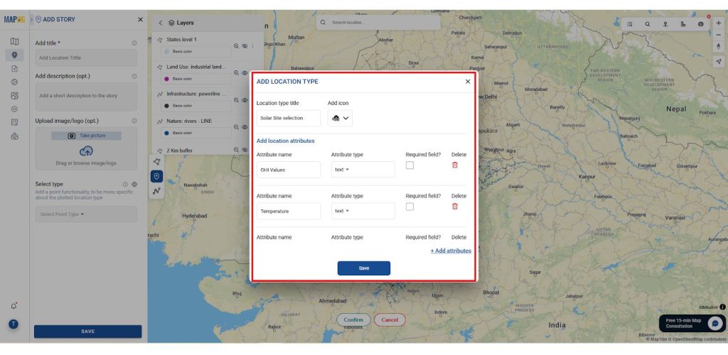 Mapping GHI using points 