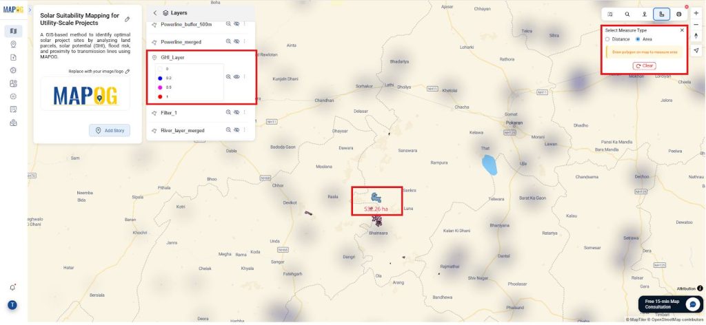 Mapping GHI using points 