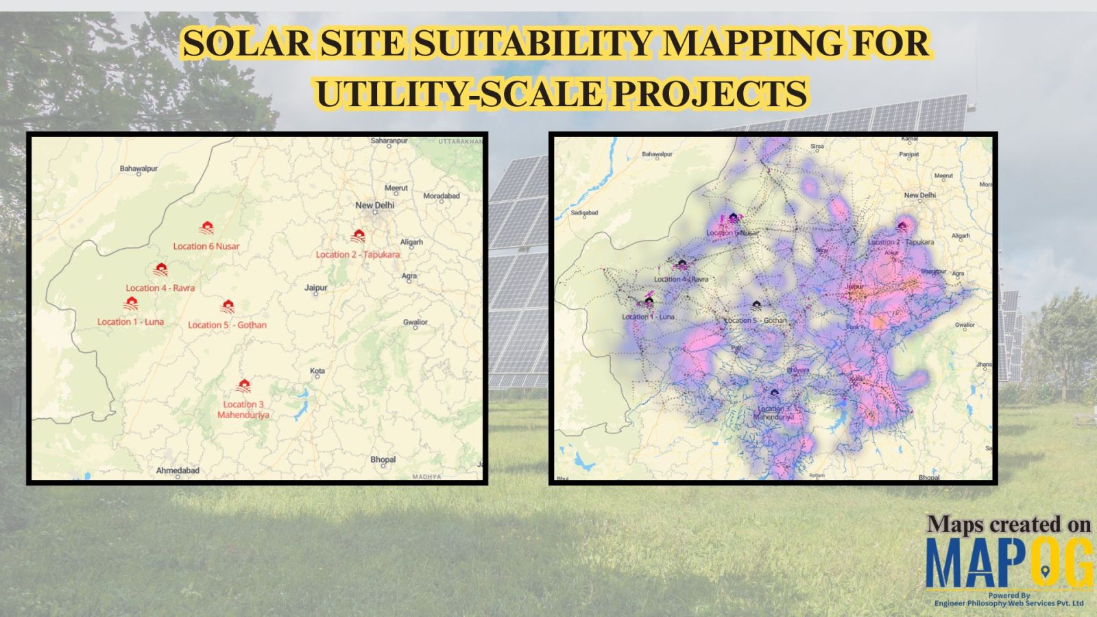 Solar Site Suitability Mapping for Utility-Scale Projects