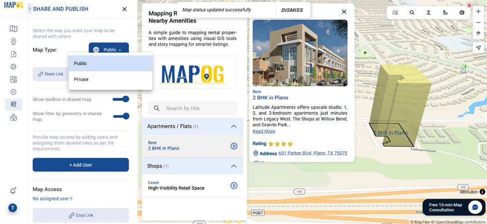 Sharing final Mapping Rental Properties  publicly for wider visibility.