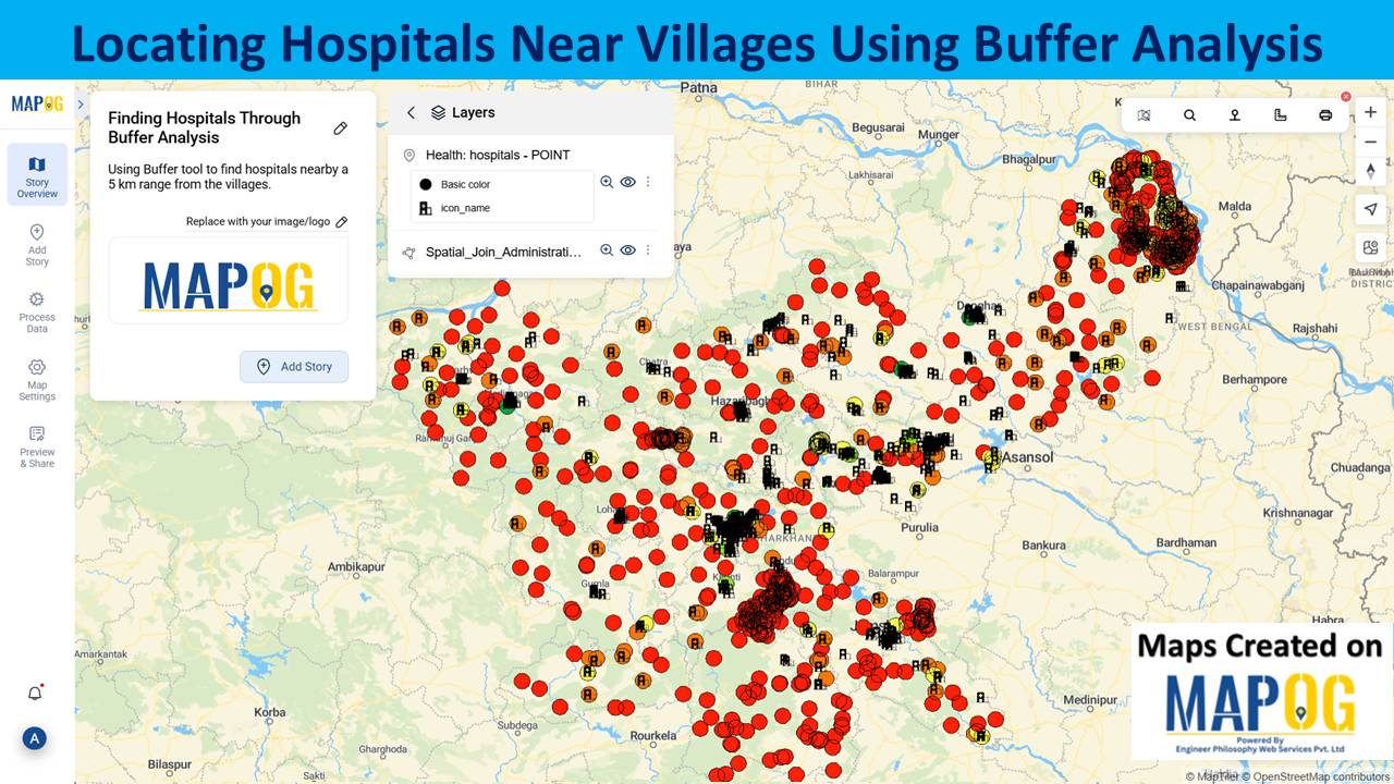 Buffer Analysis for Hospitals Cover Image