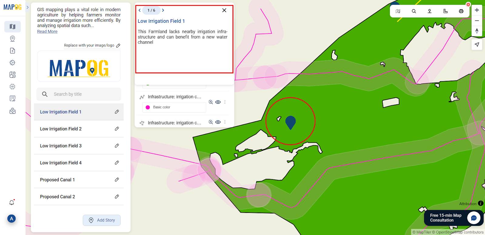 low irrigation points visible.