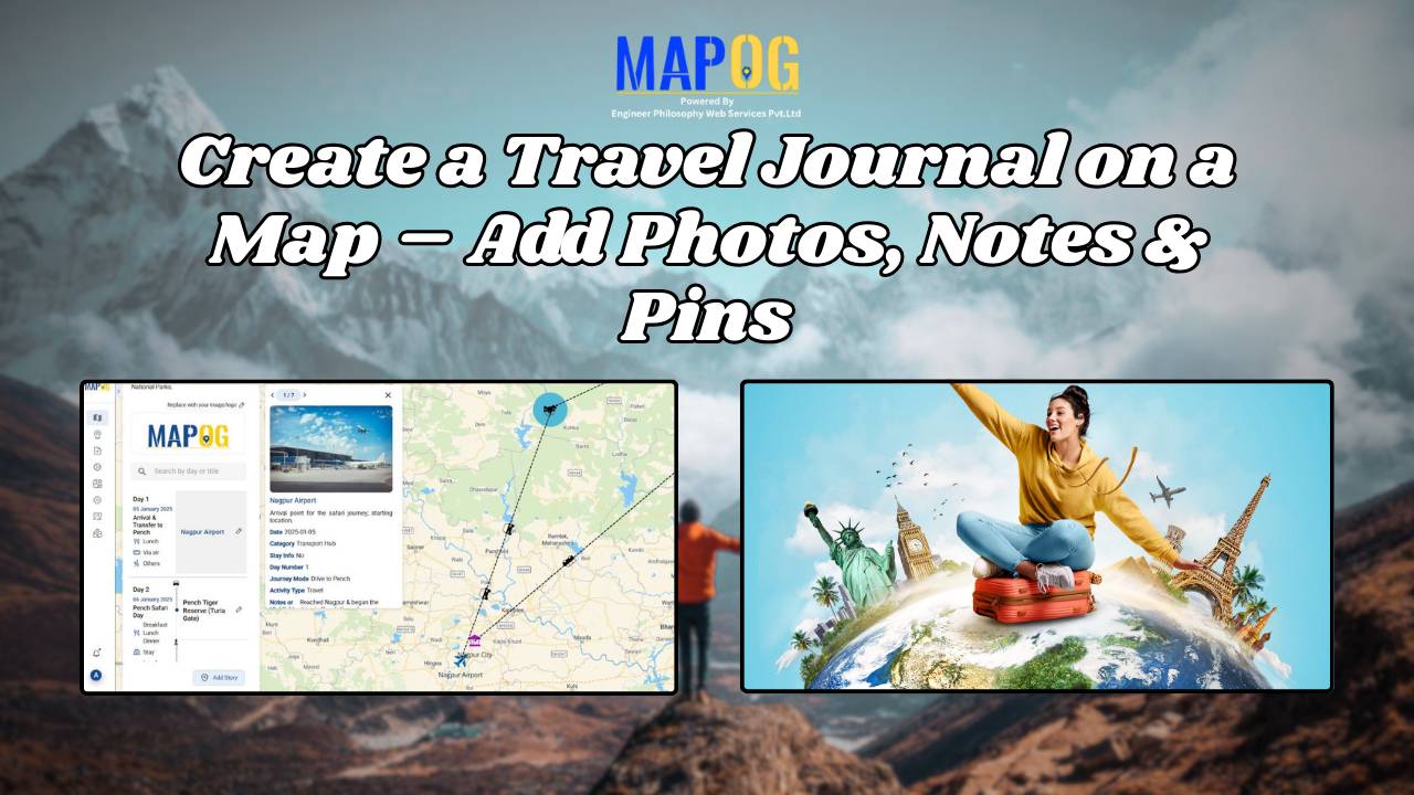 Create a Travel Journal on a Map – Add Photos, Notes & Pins
