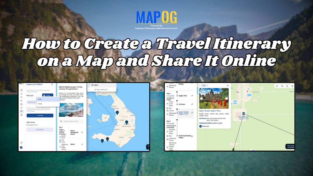 How to Create a Travel Itinerary on a Map and Share It Online