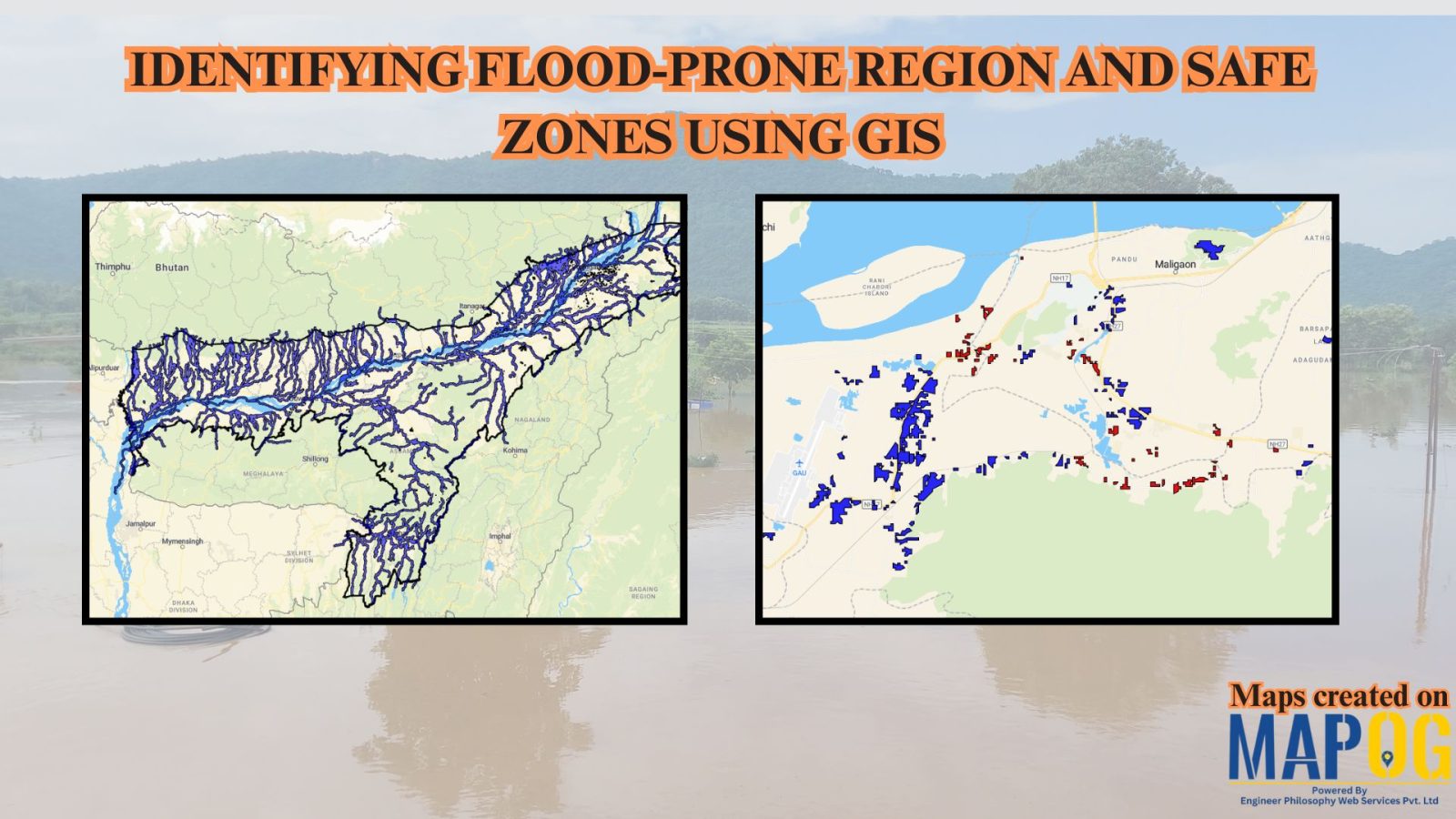 Identifying Flood Prone region and Safe Zones using GIS