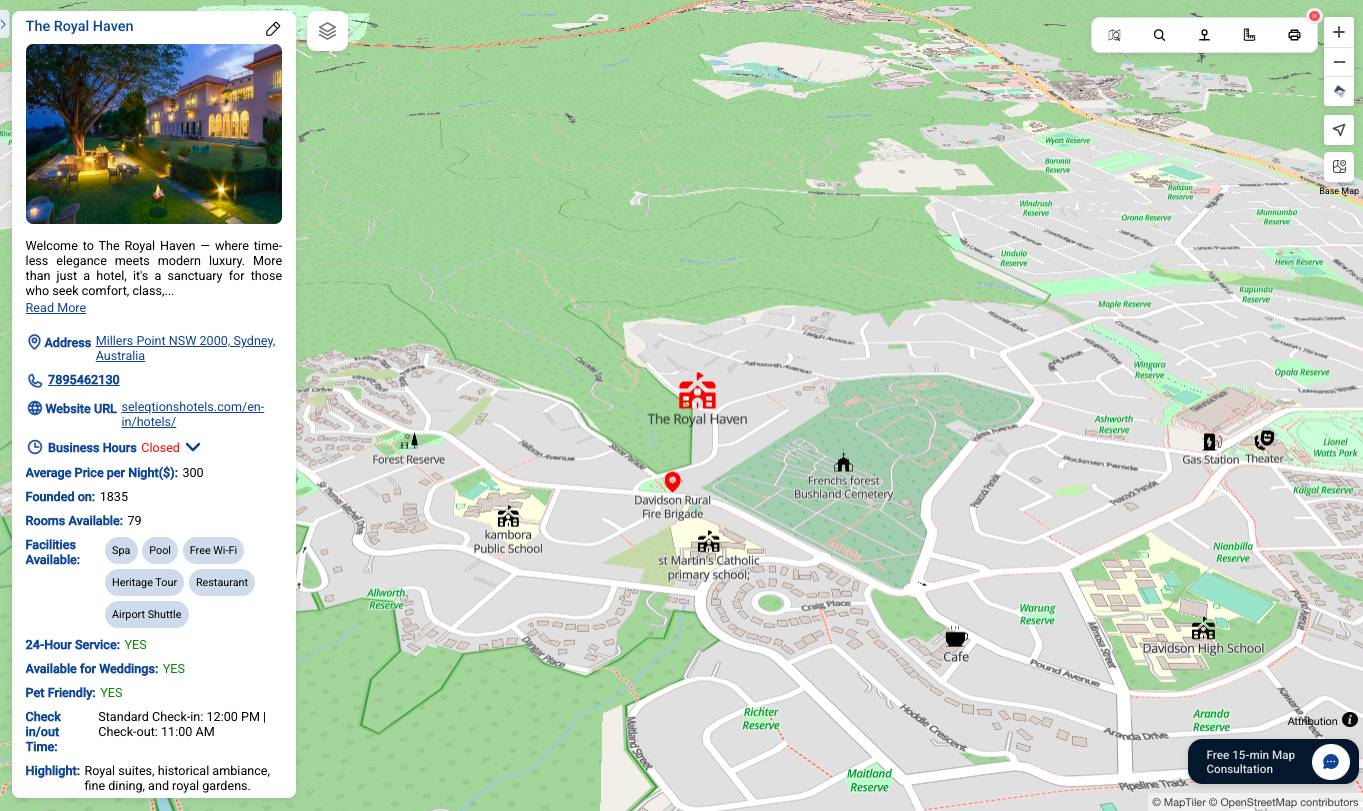 Hotels Map 1