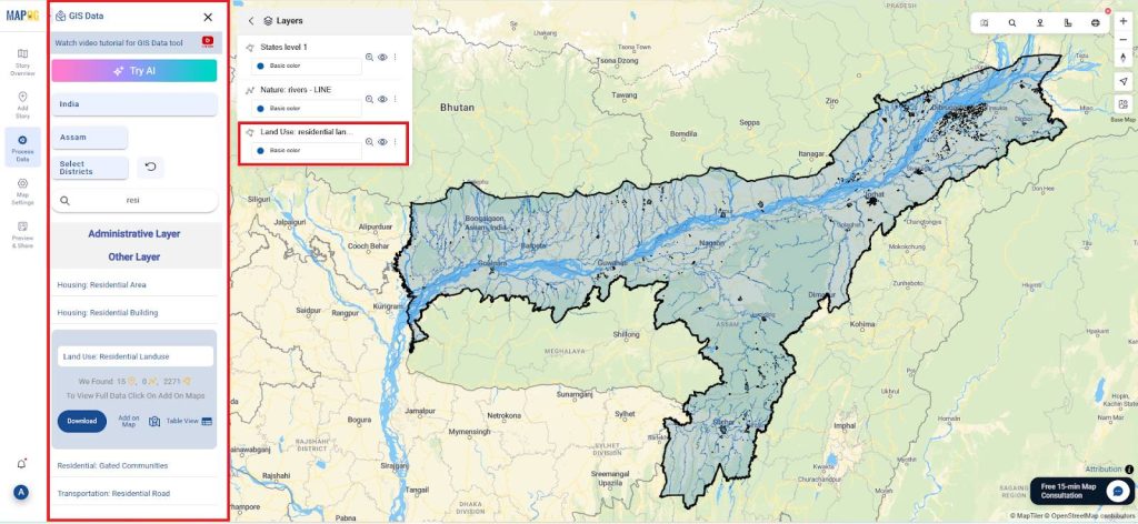Identifying Flood Prone region and Safe Zones using GIS