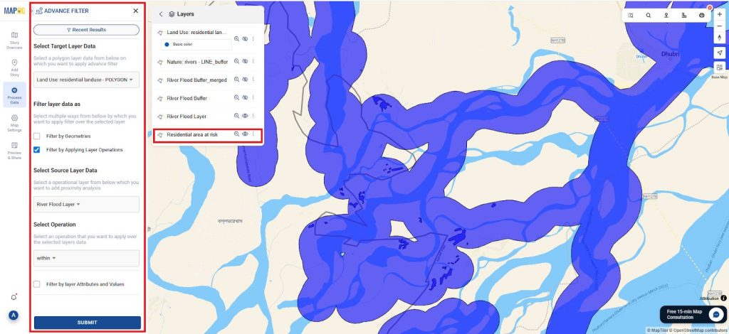 Filter Layers Within the Buffer