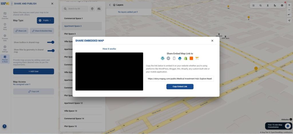 Publish and Share the Map