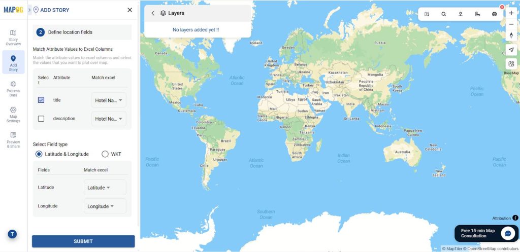 Interactive Map of Hotel Chain Properties & Nearby Attractions