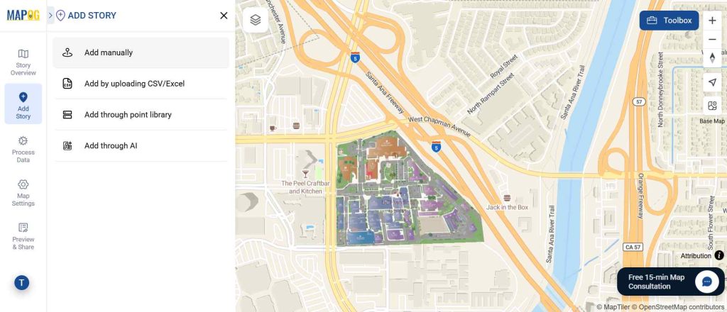 Smart Hospital Campus Map