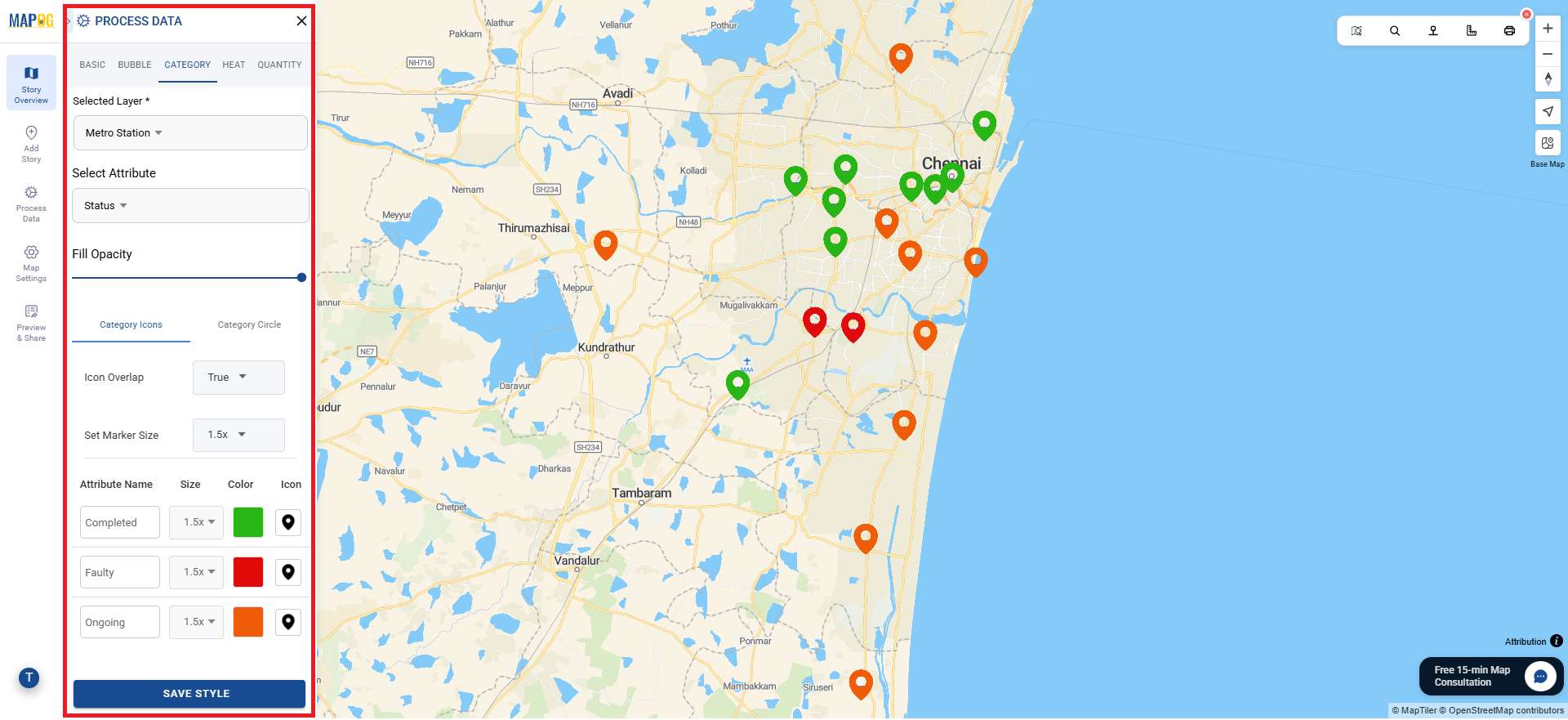 7.1_11zon (1) Color-Code Map Points by Category (Online, No-Code)