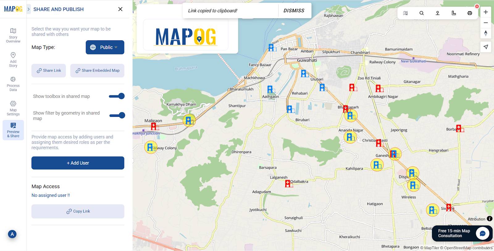 Mapping the nearest blood banks to hospitals
