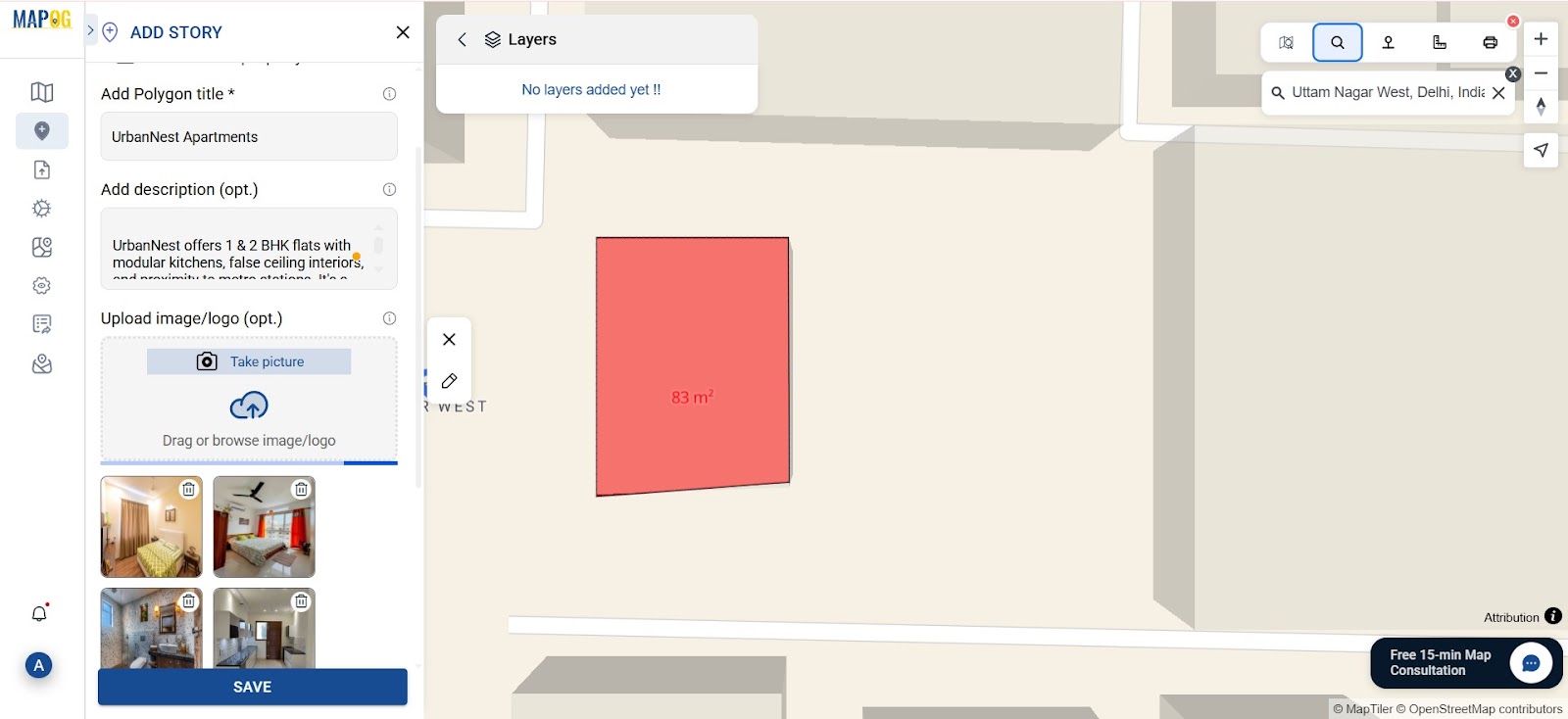 create appartment