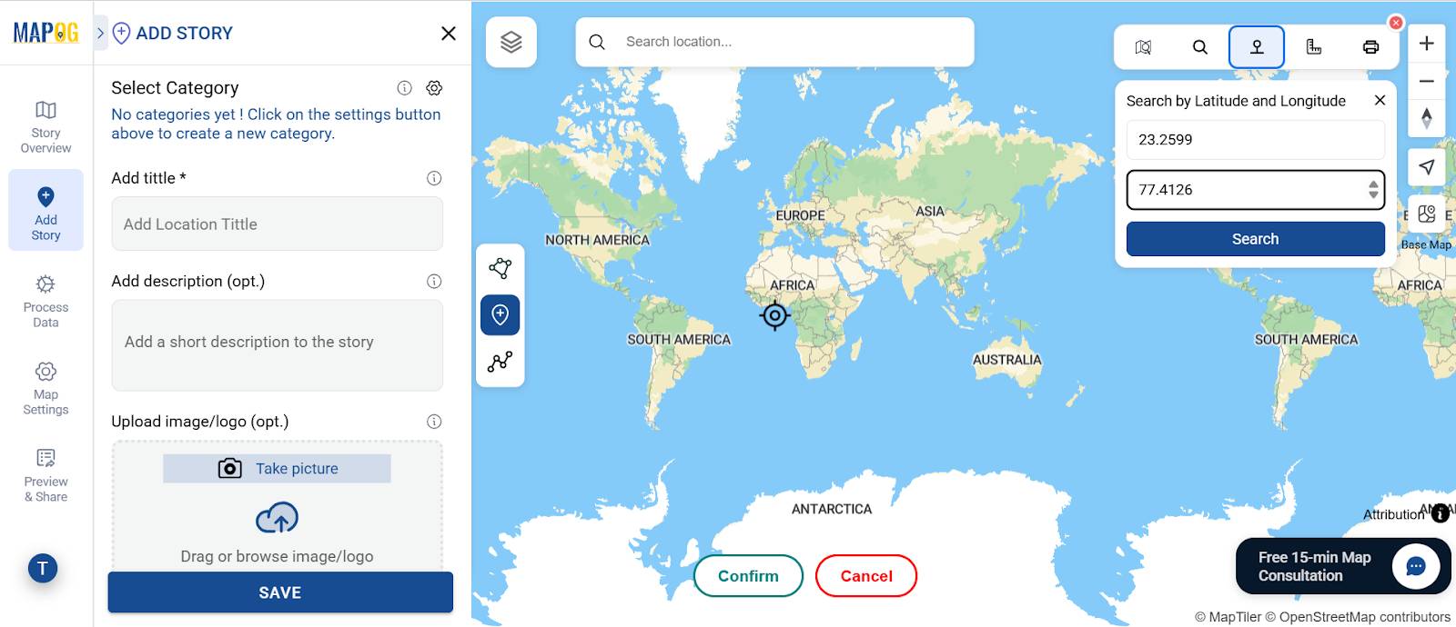 Add Location of the logistics Map a supply chain and add Location of the logistics