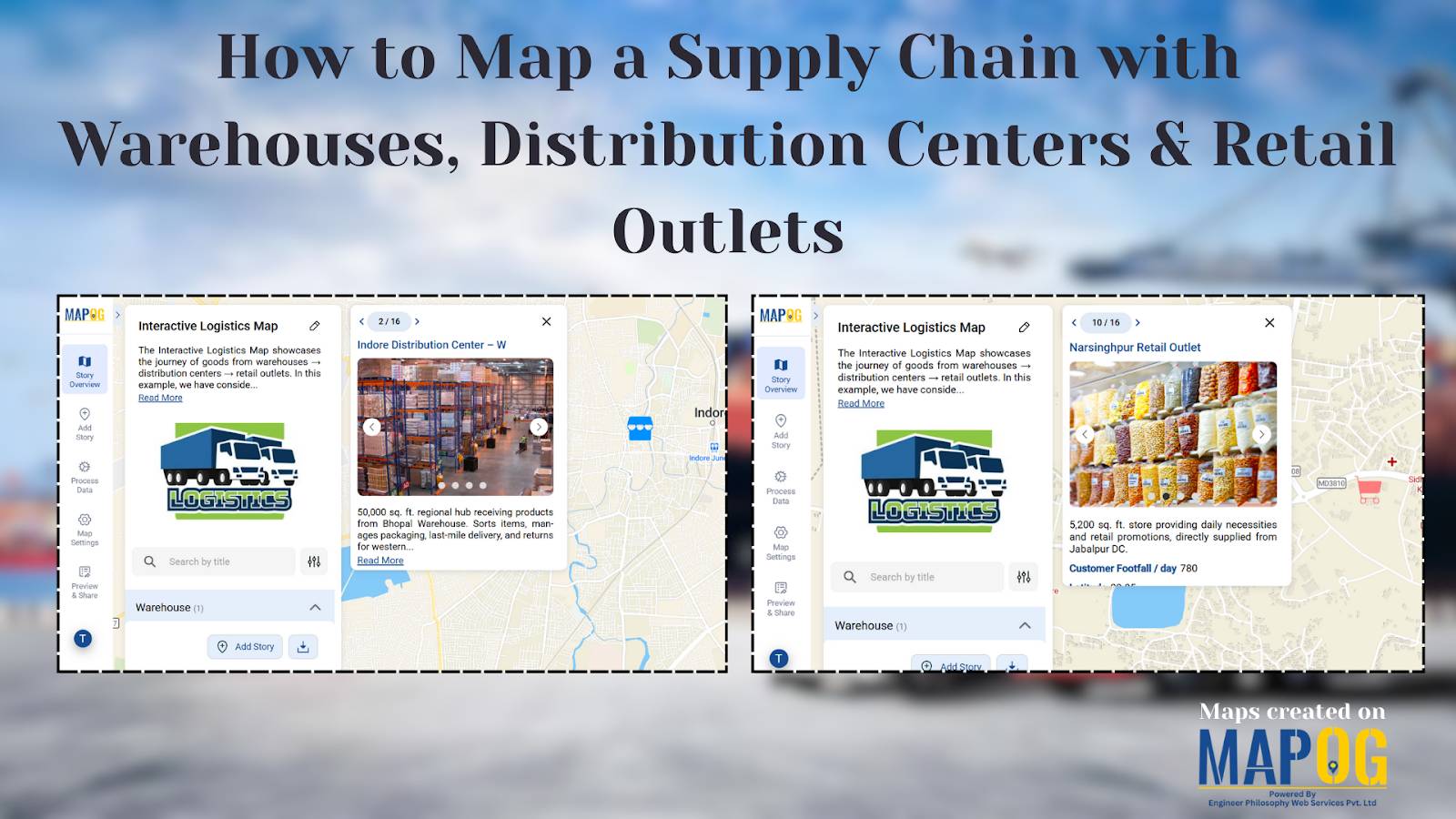 Map a supply chain