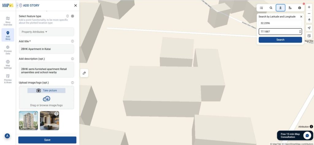 Search Location by Latitude and Longitude