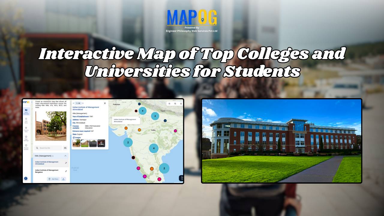 Interactive Map of Top Colleges and Universities for Students