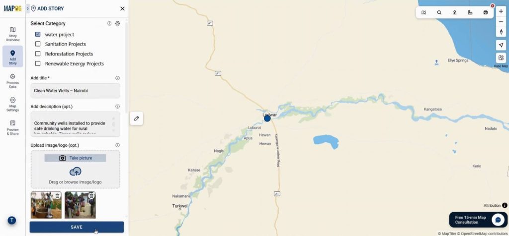 interactive maps for community projects
