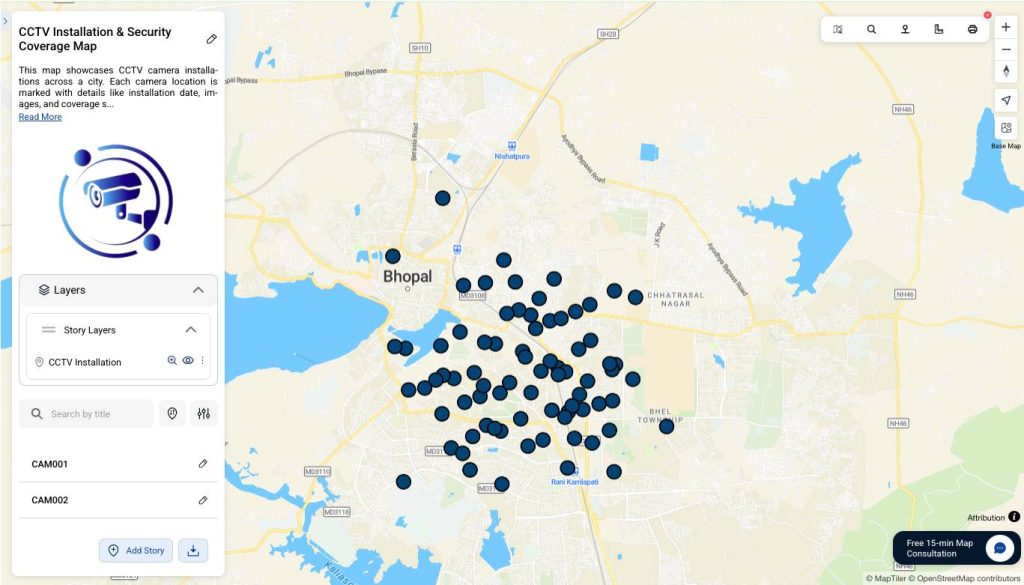 All CCTV points now appear on your map
