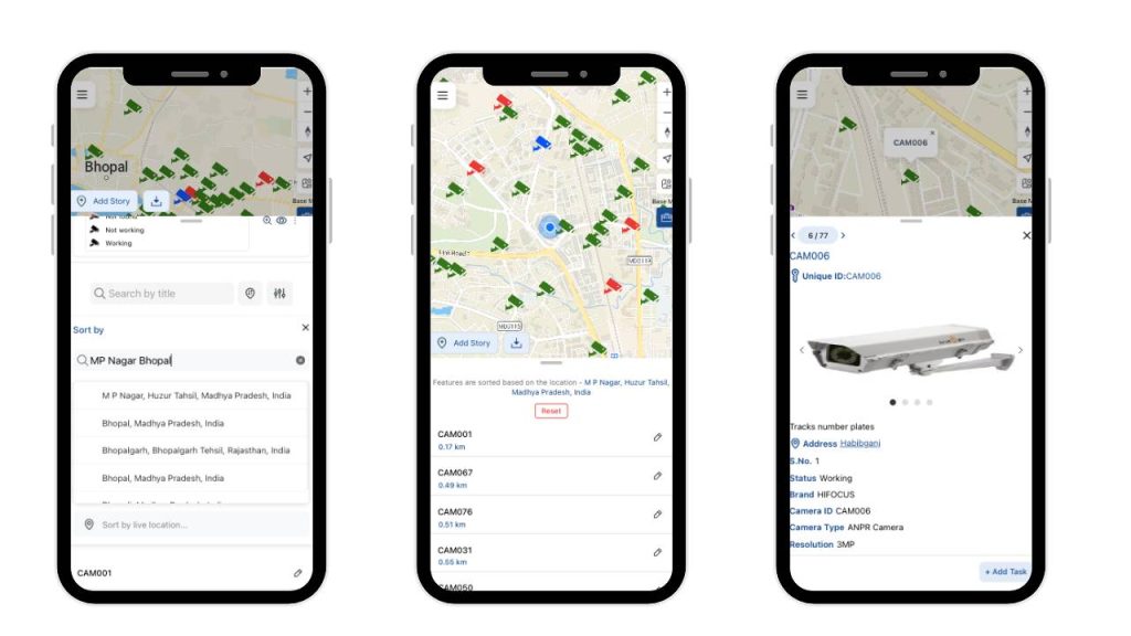 Sort nearby sites