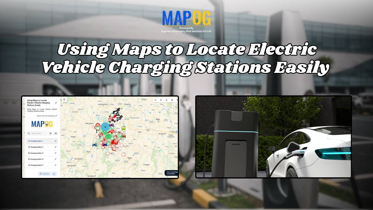 Using Maps to Locate Electric Vehicle Charging Stations Easily
