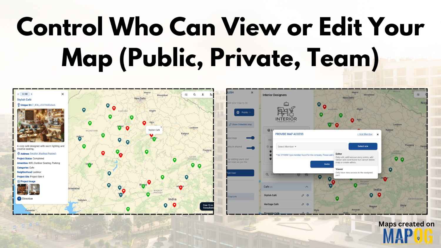 View or Edit Your Map