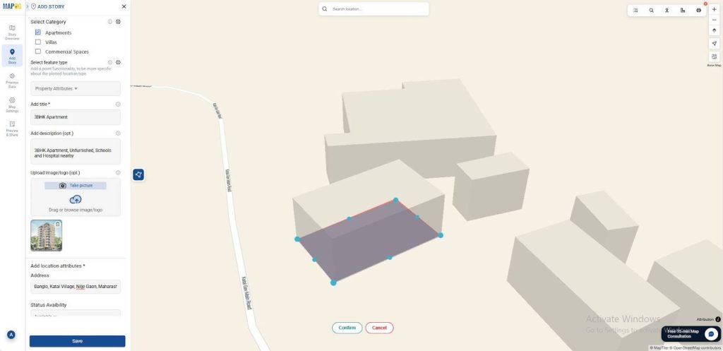 Draw Polygon of the Location