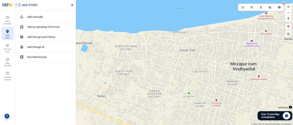 Attaching files, links, and images to history map pins