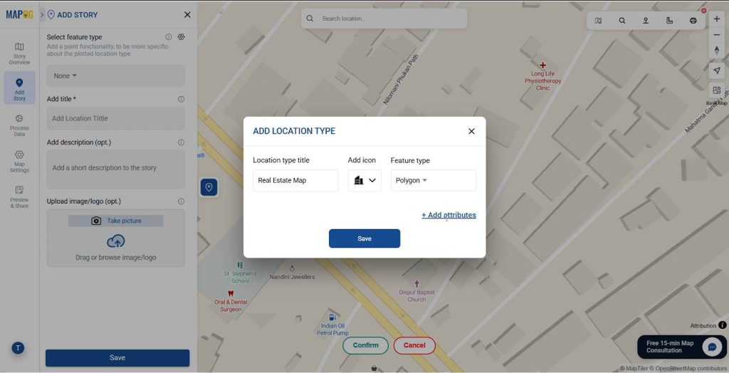 polygons on a map