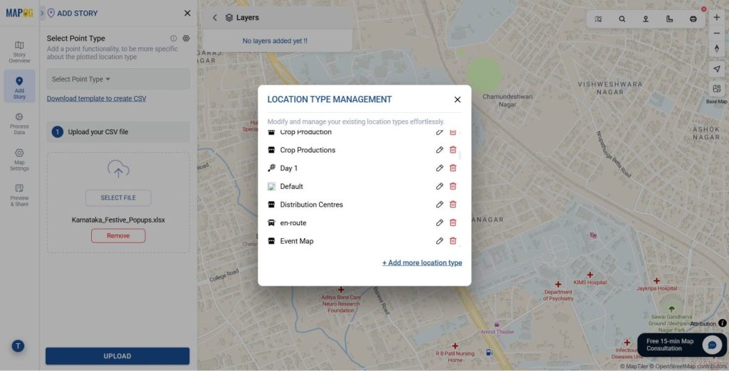 Interactive retail events map online