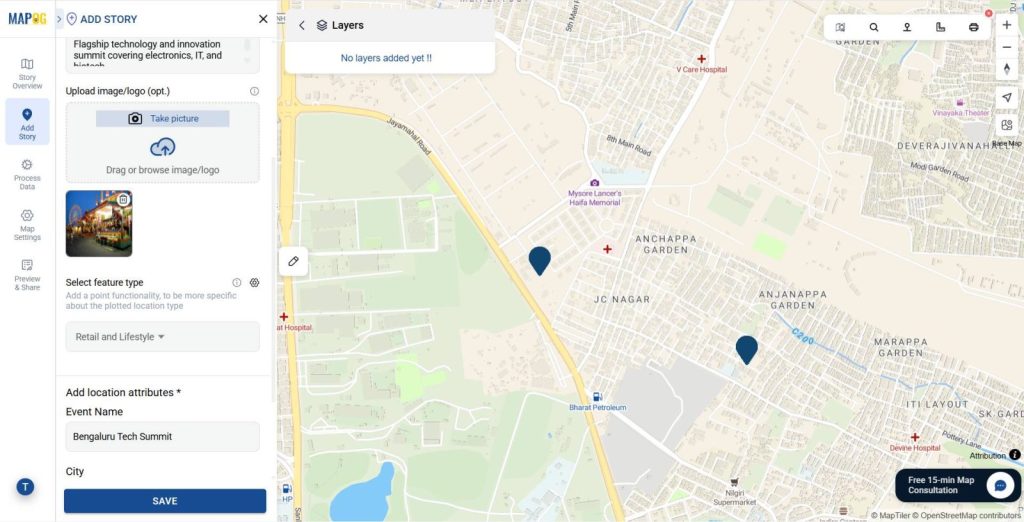 Interactive Retail & Lifestyle Events Map