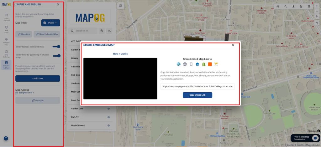 Publish and Share